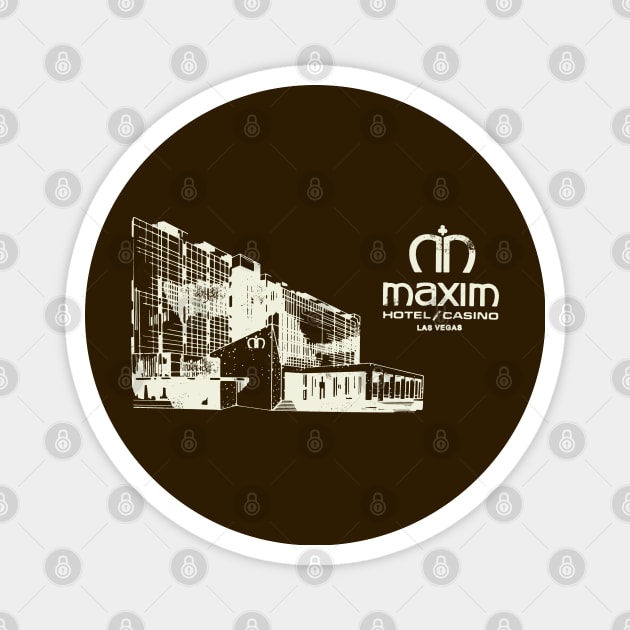 Vintage Maxim Hotel and Casino Las Vegas Magnet by StudioPM71